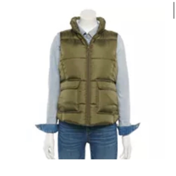 SO Jackets & Blazers - Junior's Sage Puffer Vest Small